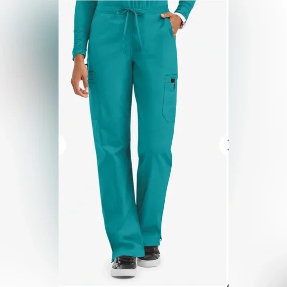 UA Butter-Soft Stretch Teal Scrubs - Picture 5 of 6
